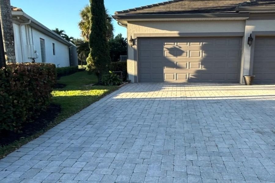 Paver Sealin Restauration by Custum Pavers & More by Amaro